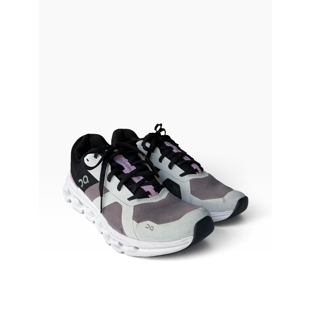 On Cloudrunner Running Shoes Womens 9 Alloy Lilac Grey Black Fair 46.98641